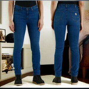 NWOT CARHARTT (14 REG) Womens Mid Rise Straight Leg Work/Casual Jeams